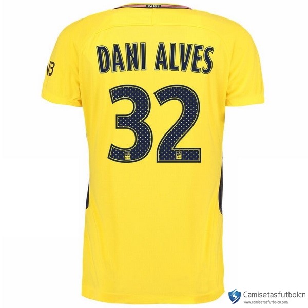 Camiseta Paris Saint Germain Segunda equipo Dani Alves 2017-18